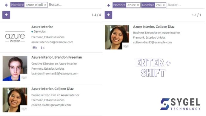 búsqueda avanzada en Odoo con la conjunción y