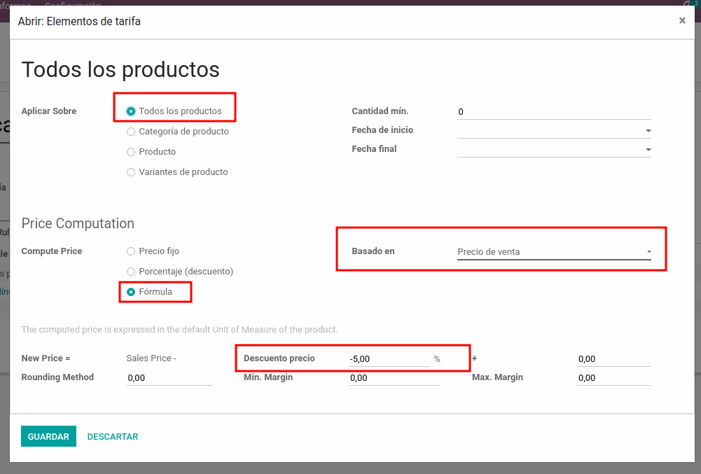 Odoo • Una imagen con una leyenda