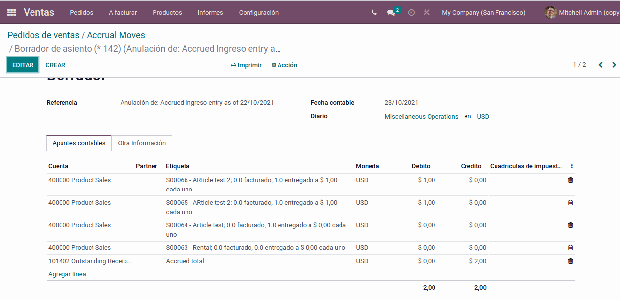 Odoo • Una imagen con una leyenda