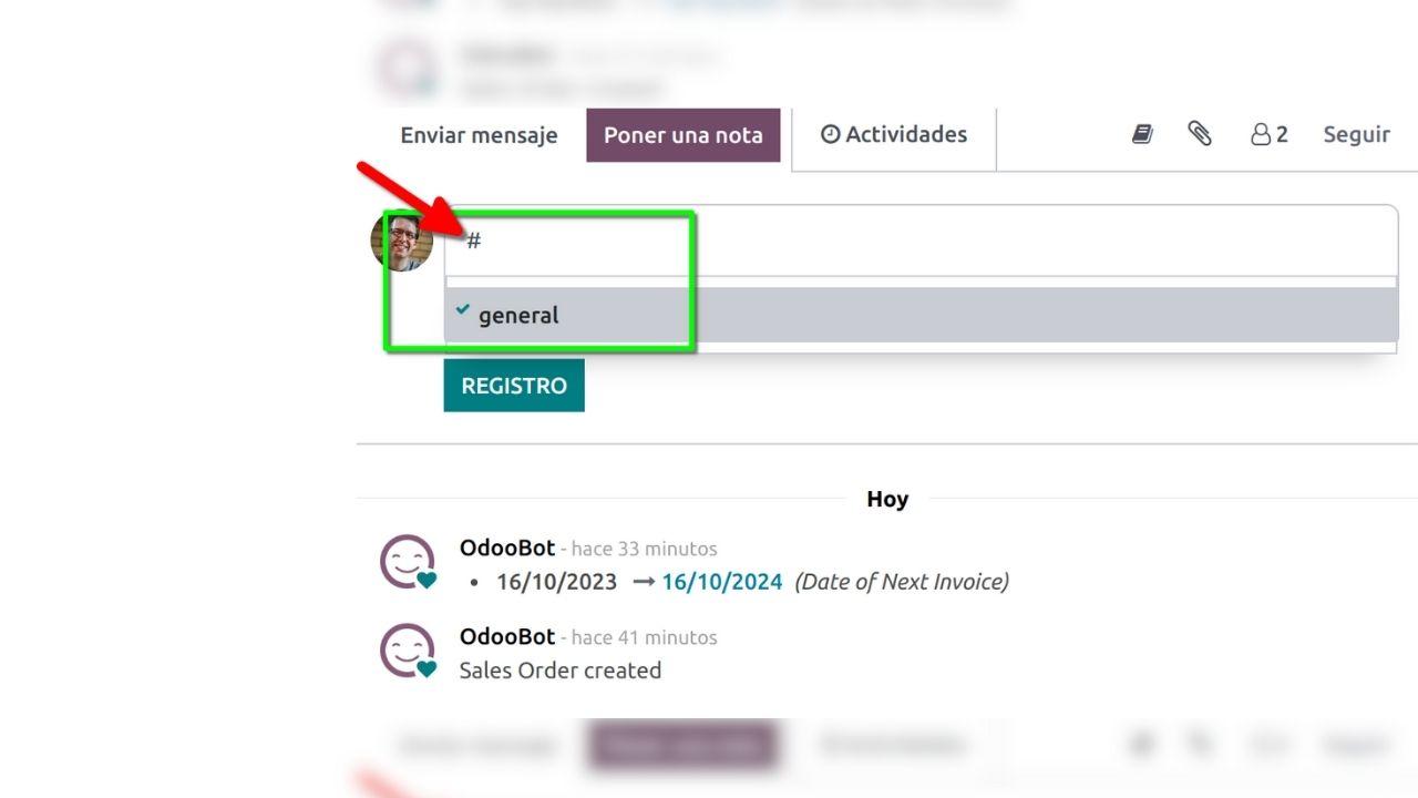 Hacer ping a grupos en Odoo Como hacer ping a grupos en Odoo