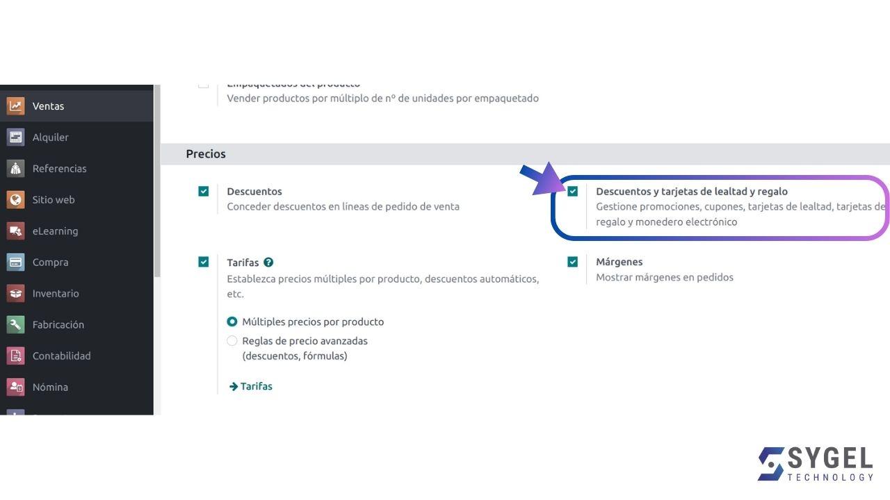 Configurar Programa de Puntos en Odoo