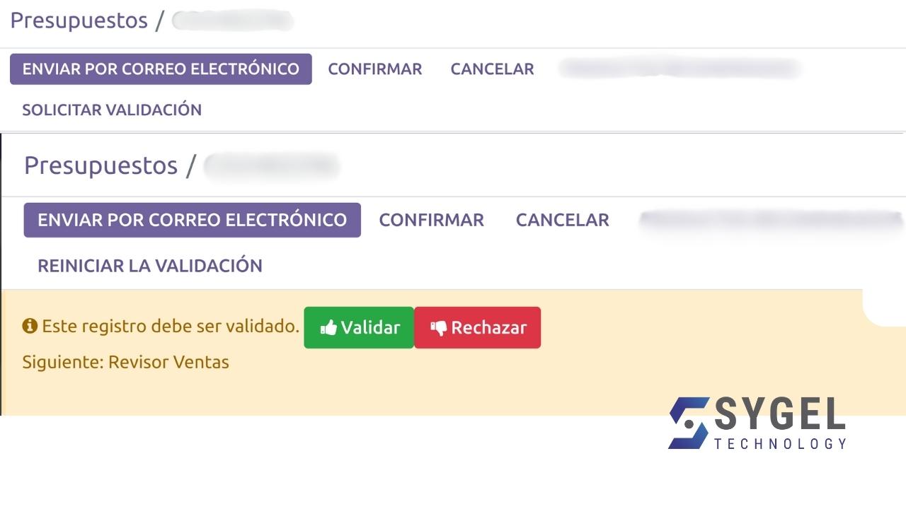 Gestionando una validación Gestionando una validación